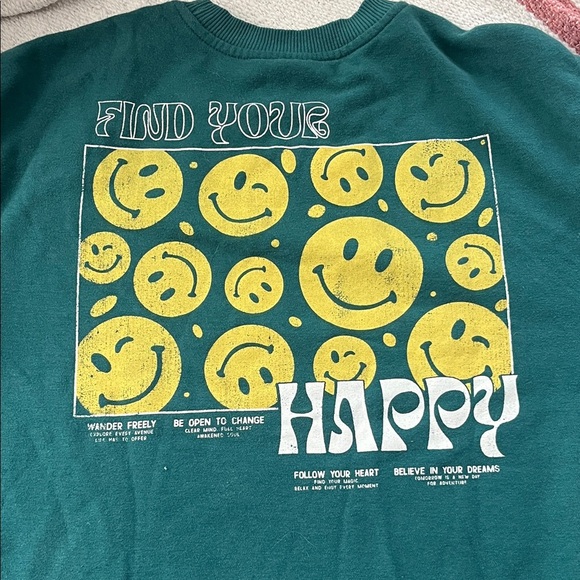 Mighty Fine Teal Crewneck Sweater - Picture 4 of 4